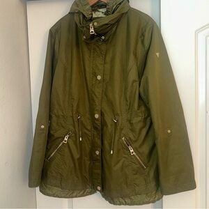 Guess Olive Green Utility Jacket for Women